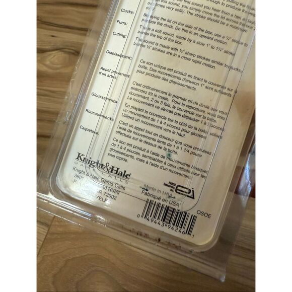 Knight & Hale KH114 Mini Jenny Turkey Wood Box Game Call NIB - Picture 4 of 6